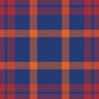 Plaid check pattern. Seamless fabric texture. Tartan textile print. vector