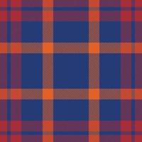 Plaid check pattern. Seamless fabric texture. Tartan textile print. vector