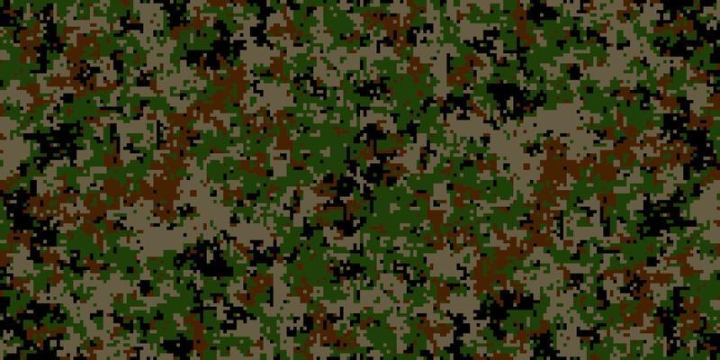 Pixel camouflage for a soldier army uniform. Modern camo fabric design. Digital military vector background.