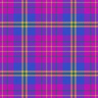 Background texture check. Fabric textile plaid. Pattern vector seamless tartan.
