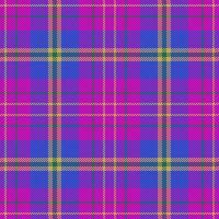 Background texture check. Fabric textile plaid. Pattern vector seamless tartan.