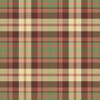 Plaid seamless pattern. Check fabric texture. Vector textile print.
