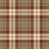 Plaid seamless pattern. Check fabric texture. Vector textile print.