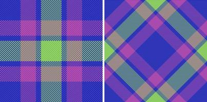 Background plaid seamless. Pattern fabric textile. Check texture tartan vector. vector