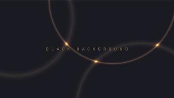 Black luxury background with light elements template for your design vector