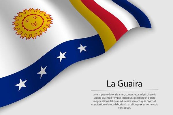 Wave flag of La Guaira is a state of Venezuela