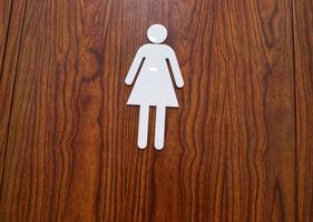 Women restroom sign,toilet sign,exterior sign outdoor photo