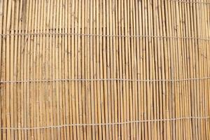 Background texture of bamboo wall,wooden bamboo mat,dry reeds fence photo