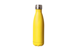 Yellow bottle isolated on a transparent background png