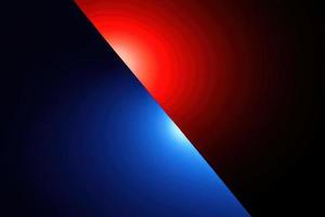 abstract blue red neon background with opposite separated red and blue color photo