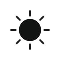 Sun icon vector