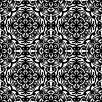 Retro geometric pattern in repeat. Fabric print. Damask style Seamless pattern background, mosaic ornament, vintage style. Design for prints on fabrics photo