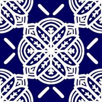 Retro geometric pattern in repeat. Fabric print. Damask style Seamless pattern background, mosaic ornament, vintage style. Design for prints on fabrics photo
