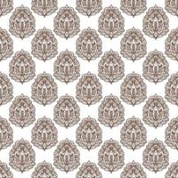 Retro geometric pattern in repeat. Fabric print. Damask style Seamless pattern background, mosaic ornament, vintage style. Design for prints on fabrics photo