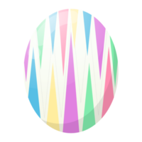 Colorful and beautifully patterned eggs that come into the Easter concept and can also be used in different events. png