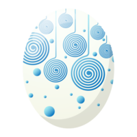 Colorful and beautifully patterned eggs that come into the Easter concept and can also be used in different events. png