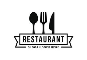 Restaurant logo template design vector