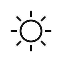 Sun icon vector