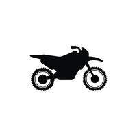 motocross icono aislado en blanco antecedentes vector