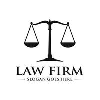 Law firm scale logo design vector