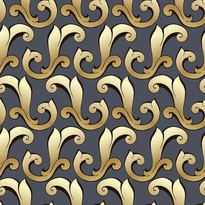 Vector damask vintage baroque scroll ornament swirl. Victorian monogram heraldic shield swirl. Retro floral leaf pattern border foliage antique  acanthus calligraphy engraved tattoo.