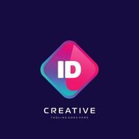 ID initial logo With Colorful template vector. vector