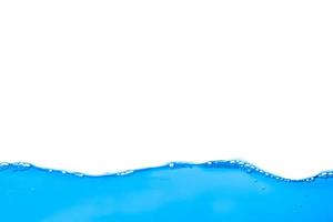 Abstract blue color water splashing isolated on white clean background,water splash photo