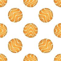 Pattern homemade cookie different taste in pastry biscuit vector