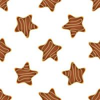 Pattern homemade cookie different taste in pastry biscuit vector