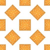 Pattern homemade cookie different taste in pastry biscuit vector