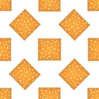 Pattern homemade cookie different taste in pastry biscuit vector