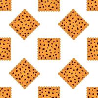 Pattern homemade cookie different taste in pastry biscuit vector