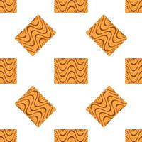 Pattern homemade cookie different taste in pastry biscuit vector