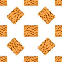 Pattern homemade cookie different taste in pastry biscuit vector