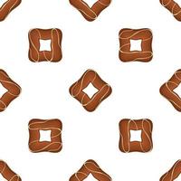 Pattern homemade cookie different taste in pastry biscuit vector