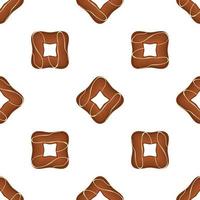 Pattern homemade cookie different taste in pastry biscuit vector