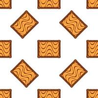 Pattern homemade cookie different taste in pastry biscuit vector