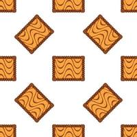 patrón de galletas caseras de diferentes sabores en galletas de pastelería vector