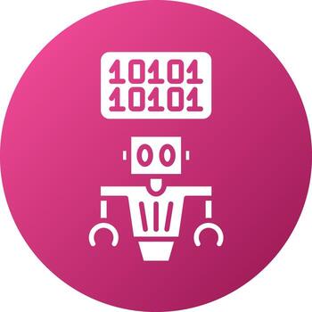 Binary Code Icon Style vector