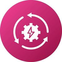 Recycle Energy Icon Style vector