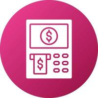 Atm Fees Icon Style vector