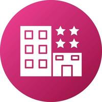 4 Star Hotel Icon Style vector