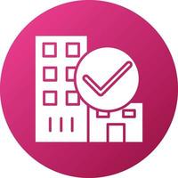 Hotel Availability Icon Style vector