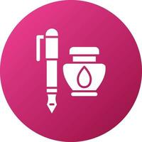 Pen And Ink Icon Style vector