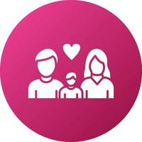 Happy Family Icon Style vector