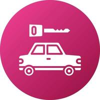 Car Key Icon Style vector