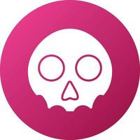 Cute Skull Icon Style vector