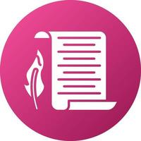 Scroll Paper Icon Style vector