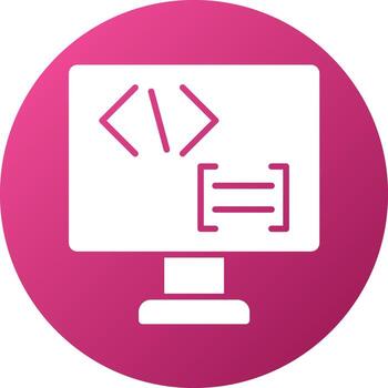 estilo de icono de lenguaje de codificación vector
