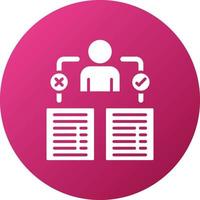 Decision Making Icon Style vector
